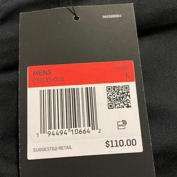 Nike Court Rafa Nadal Black Full-Zip Tennis Jacket CI9135-010 Men’s Size Large - Picture 6 of 6